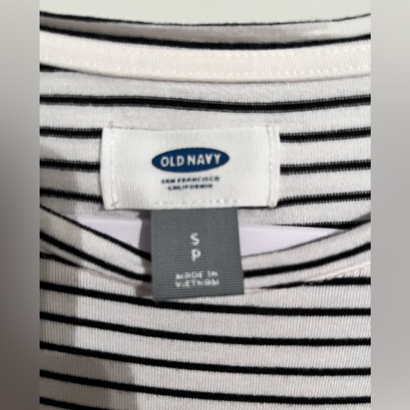 SOLD Long Sleeve Stripe Peplum Top Small - Picture 4 of 6